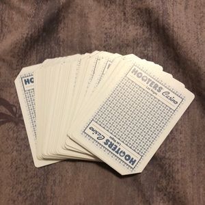 Authentic deck of cards from the defunct Hooters casino Las Vegas Trimmed edges.